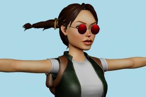 Lara Croft Lara-Croft, Lara, Croft, lara, Tomb-Raider, girl, female, woman, people, human, xna, characters, rigged